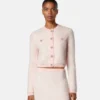 Jacquard mohairstrikket cardigan