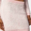 Jacquard mohairstrikket miniskørt