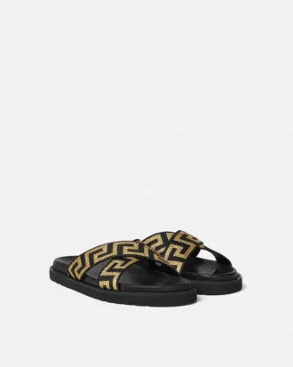 Jacquard Nappa sandaler