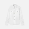 Jacquard-skjorte i bomulds-poplin