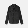 Jacquard-skjorte i bomulds-poplin