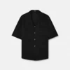 Jacquard-skjorte i bomulds-poplin