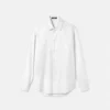 Jacquard-skjorte i bomulds-poplin