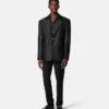 Jacquard-skjorte i bomulds-poplin