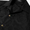 Jacquard-skjorte i bomulds-poplin