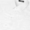 Jacquard-skjorte i bomulds-poplin