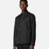 Jacquard-skjorte i bomulds-poplin