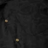 Jacquard-skjorte i bomulds-poplin