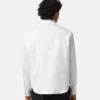 Jacquard-skjorte i bomulds-poplin