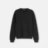Jacquard-strikket sweater i silke og bomuld
