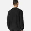 Jacquard-strikket sweater i silke og bomuld
