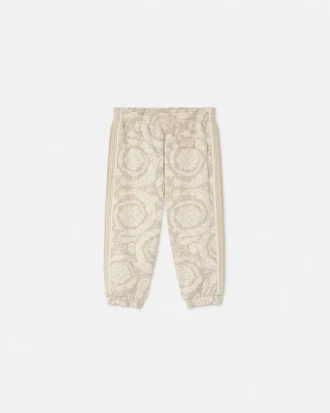 Jacquard-sweatpants i bomuldsjersey til børn