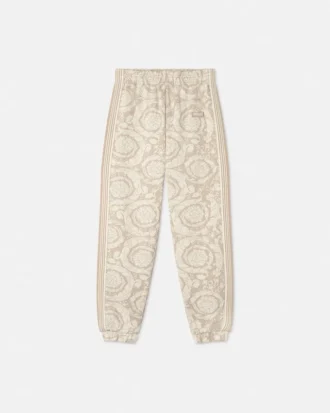 Jacquard-sweatpants i bomuldsjersey til børn