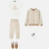 Jacquard-sweatpants i bomuldsjersey til børn