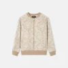 Jacquard-sweatshirt i bomuldsjersey med lynlås til børn