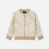 Jacquard-sweatshirt i bomuldsjersey med lynlås til børn