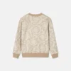 Jacquard-sweatshirt i bomuldsjersey med lynlås til børn
