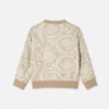 Jacquard-sweatshirt i bomuldsjersey med lynlås til børn