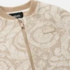 Jacquard-sweatshirt i bomuldsjersey med lynlås til børn