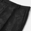 Jacquard uld-viskose slim formelle bukser