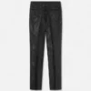 Jacquard uld-viskose slim formelle bukser