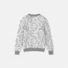 Jacquardstrikket sweater i bomuldsblanding til børn