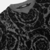 Jacquardstrikket sweater i bomuldsblanding til børn