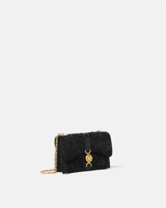 Kleio broderet mini-taske i satin