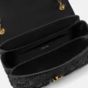 Kleio broderet nappa skuldertaske