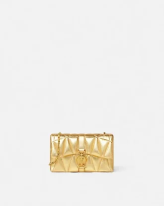 Kleio quiltet mini-taske i metallic