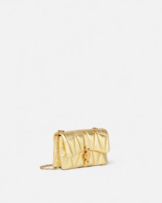 Kleio quiltet mini-taske i metallic