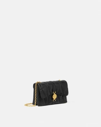 Kleio quiltet nappa mini-taske