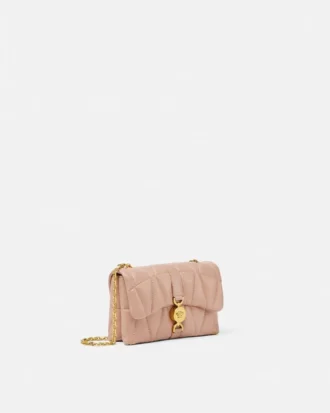 Kleio quiltet nappa mini-taske