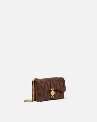 Kleio quiltet nappa mini-taske