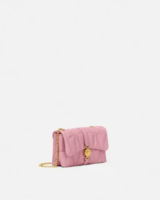 Kleio quiltet nappa mini-taske