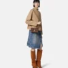 Kleio quiltet nappa mini-taske