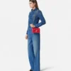 Kleio quiltet nappa mini-taske