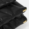 Kleio quiltet nappa mini-taske