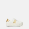 La Greca broderede sneakers med plateau