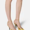 La Medusa Metallic Slingback Pumps 85 mm
