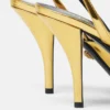 La Medusa Metallic Slingback Pumps 85 mm