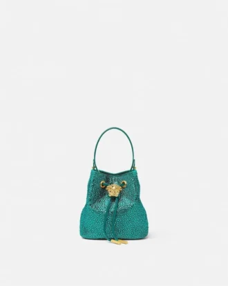 La Medusa mini-bucketbag med satin og dekorationer
