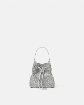 La Medusa mini-bucketbag med satin og dekorationer