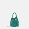 La Medusa mini-bucketbag med satin og dekorationer