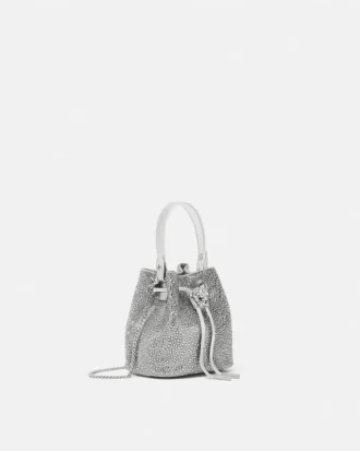 La Medusa mini-bucketbag med satin og dekorationer