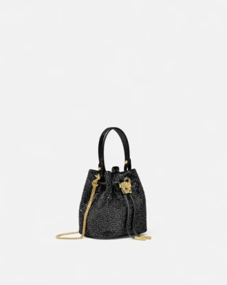 La Medusa mini-bucketbag med satin og dekorationer