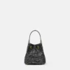La Medusa mini-bucketbag med satin og dekorationer