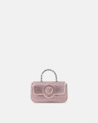 La Medusa mini-taske i satin med dekorationer