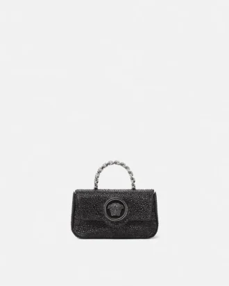 La Medusa mini-taske i satin med dekorationer