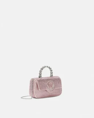 La Medusa mini-taske i satin med dekorationer
